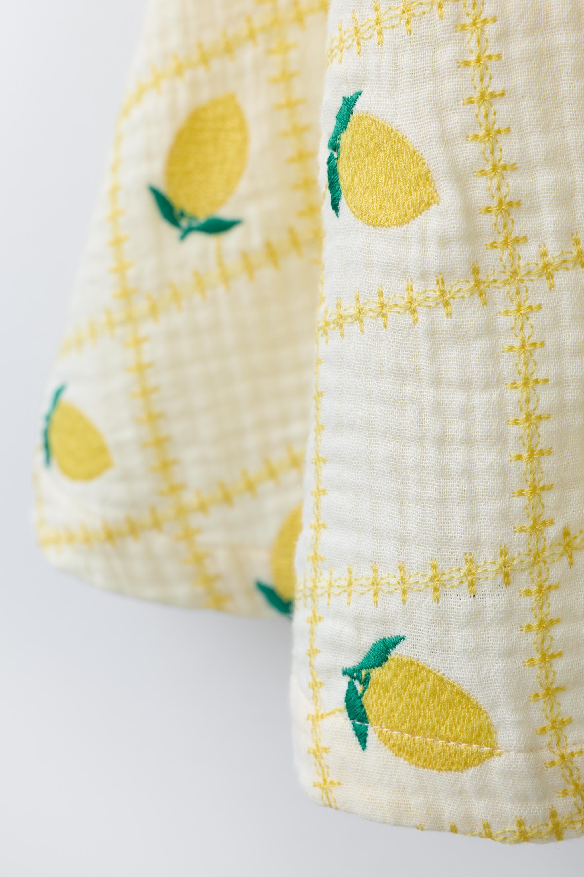 ROBE CITRONS BRODÉS CASA LAWA X ZARA KIDS